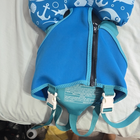 Stearns Life Vest Jacket Infant Puddle Jumper Hydroprene Under 30LB Seahorse - Picture 5 of 6